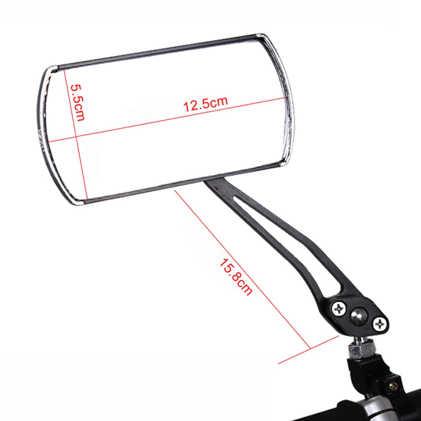 Rétroviseur de vélo Rétroviseur flexible de barre réglable Rétroviseur pour vélo de montagne Large Vision
