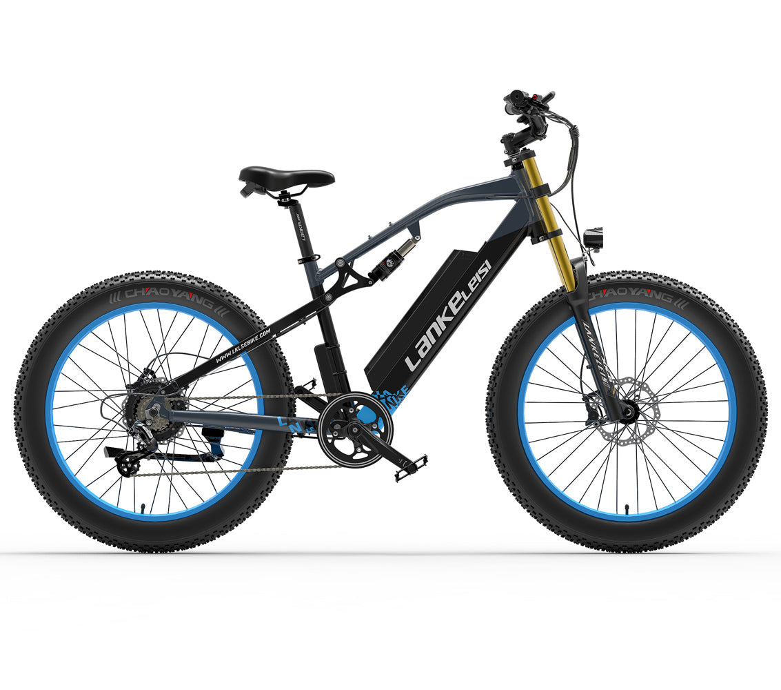 RV700 1000W 48V 16Ah Vélo électrique puissant 26 Inch Beach Bike Mountain Bike Upgraded Oil Spring Downhill Fork Dual Suspension