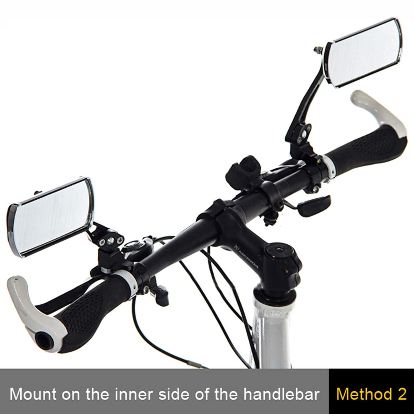 Rétroviseur de vélo Rétroviseur flexible de barre réglable Rétroviseur pour vélo de montagne Large Vision
