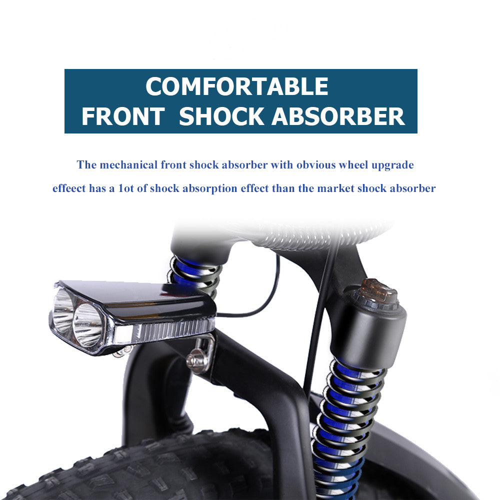 X26 Adulte pliant vélo électrique 26 pouces Fat Tire Mountain Bike 750W 48V 10Ah Batterie Ebike Snow Bike pour hommes