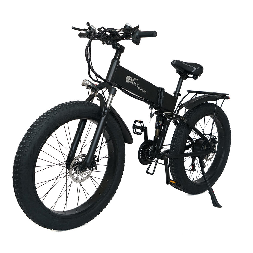 X26 Adulte pliant vélo électrique 26 pouces Fat Tire Mountain Bike 750W 48V 10Ah Batterie Ebike Snow Bike pour hommes
