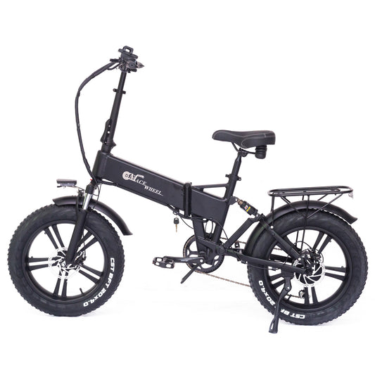 RX20 750W Bicycle électrique pliant 20*4.0 Fat Tire Mountain Bike 48V Suspension complète E-bike