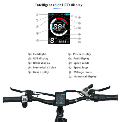 Bicicleta eléctrica plegable para adultos X26, bicicleta de montaña con neumáticos gruesos de 26 pulgadas, batería de 750W, 48V, 10Ah, bicicleta de nieve para hombres