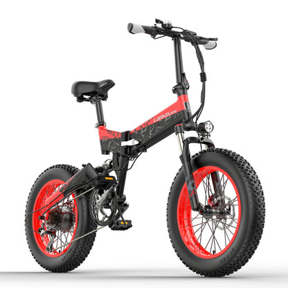 Lankeleisi X3000plus 1000W pliant E-bike 48V 14.5A/17.5A Vélo électrique de neige 20 pouces Mountain Bike Front > Suspension complète