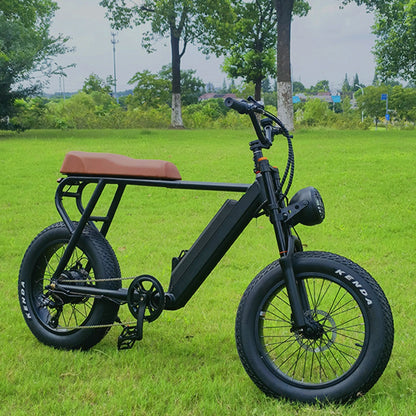 Bicicletă de munte pentru adulți 20FG Bicicletă electrică de 20 inci 500W 48V 15Ah Baterie cu litiu Suspensie pneumatică Viteza furcii din față de până la 45 km/h