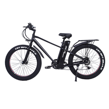 KS26 750W Powerful Electric Bike, 26 pouces 4.0 Fat Tire Mountain Bike, 48V 20Ah Battery, Front & Rear Disc Brake