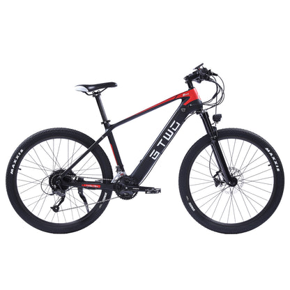 G2CB 27.5 Inch Electric Carbon Fiber Bike, adpopt 350W / 500W Motor, Air Shock Absorber Front Fork, 27 Speed Mountain Bicycle